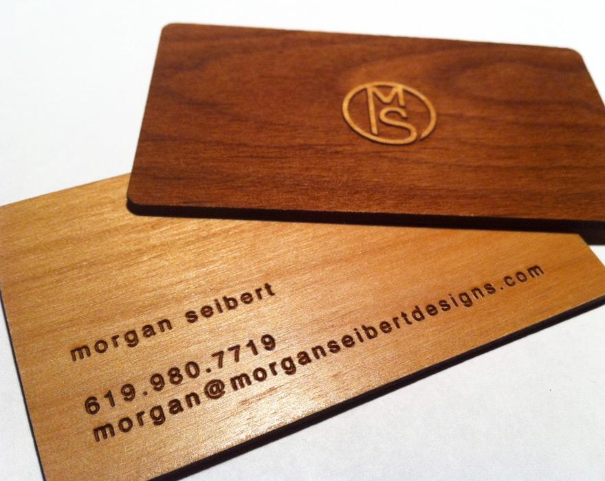 wood card